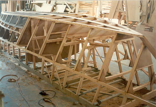 Custom wooden boat building the 27' St. Pierre Dory