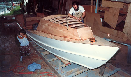 21' Nexus Dory custom wood boat building